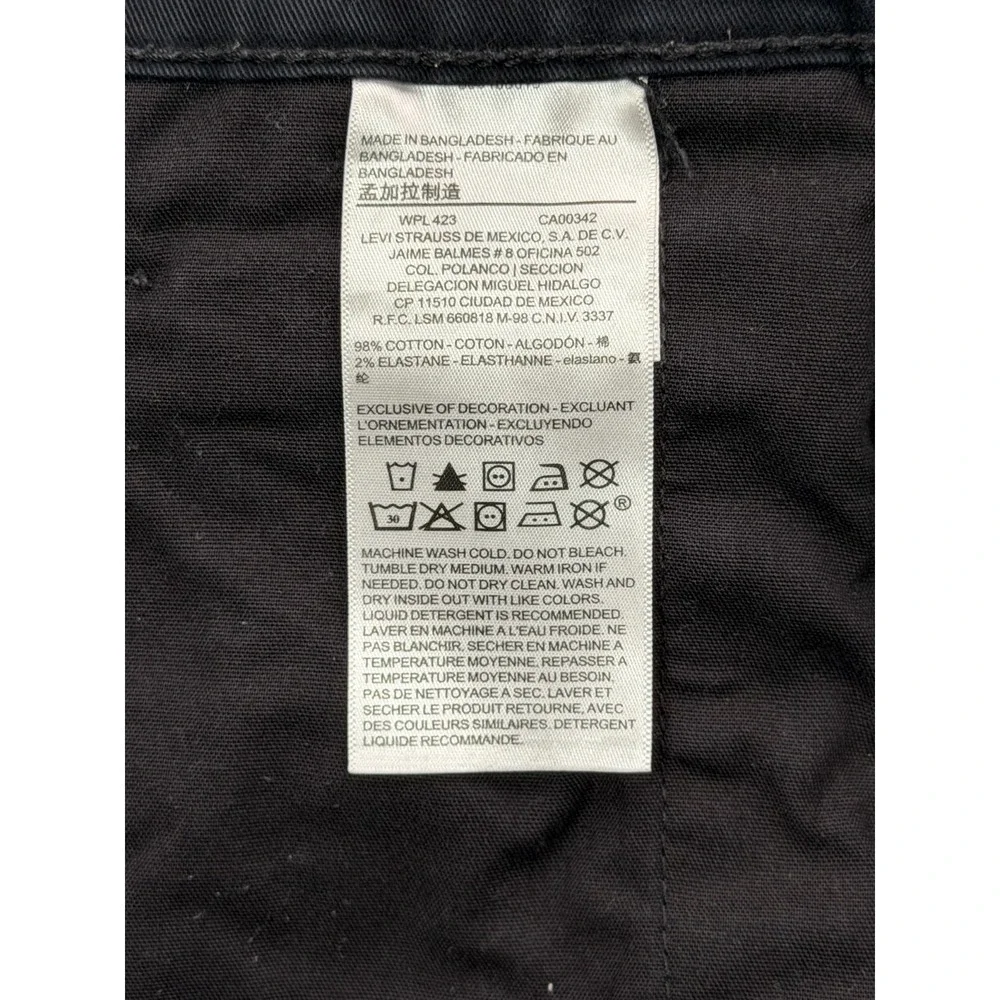 Signature by Levi Strauss S67 Athletic Fit Pants Black Stretch | Men's 32x32